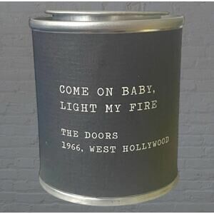 Sugarboo Co Legends Come on Baby Light My Fire The Doors 1966 Candle Decor 3oz